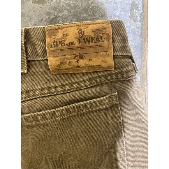 Vintage Wrangler Pants Men’s 36x32 Double Knees Rugged Gear Workwear Utility - Picture 6 of 12